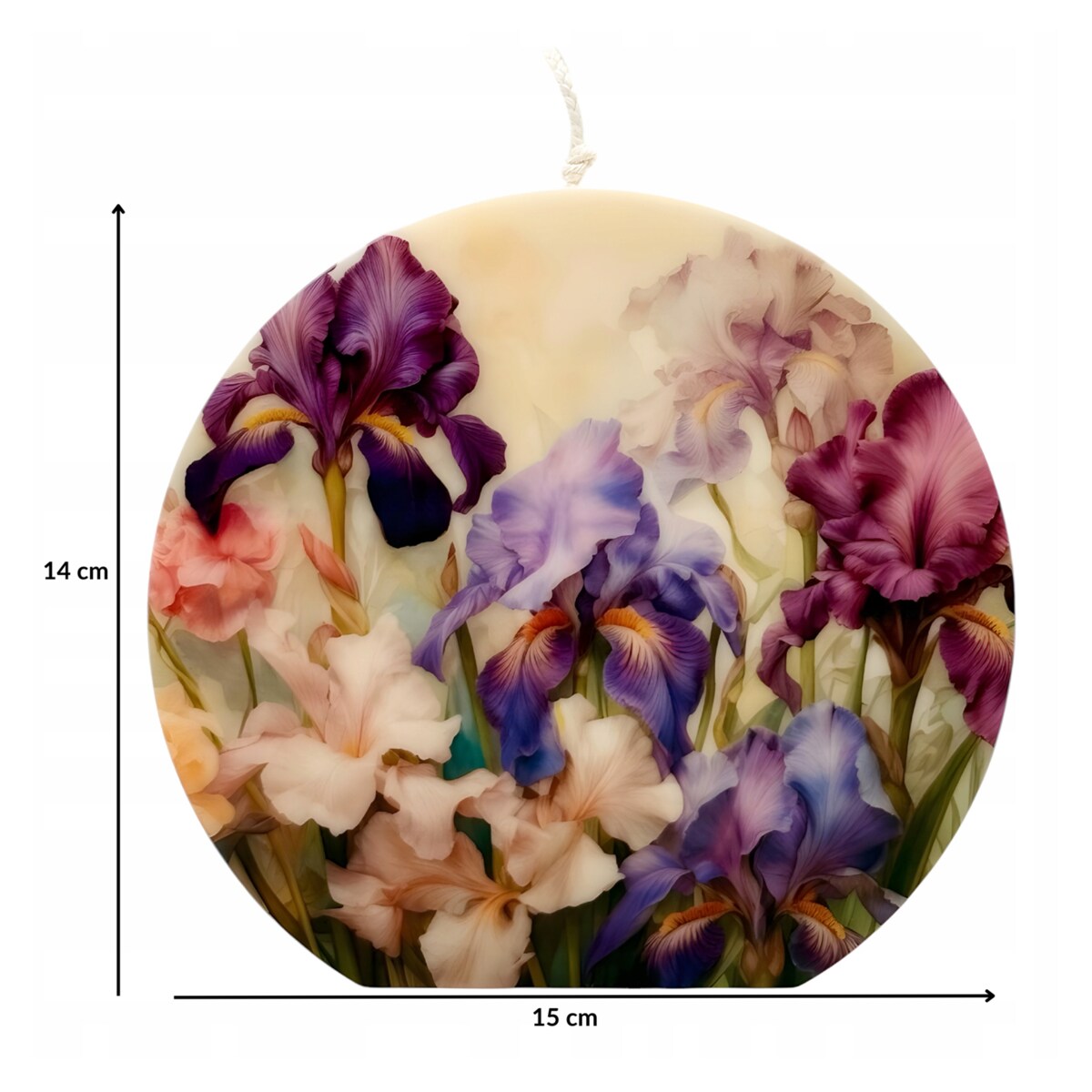 Świeczka Sojowa Świeca Dekoracyjna Prezent na Urodziny dla Kobiety Kwiaty