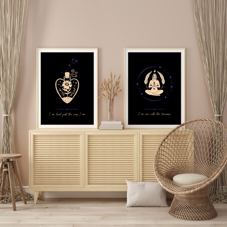 Plakat joga - UNIVERSE