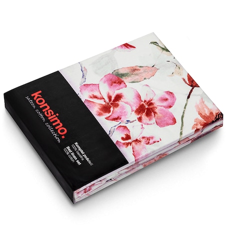 NATRIX bawełniany komplet pościeli, wielokolorowy, wzór kwiatowy 160x200