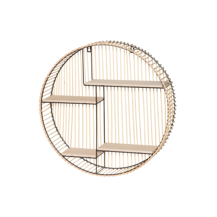 Rattanowa półka ścienna, Ø 50 cm