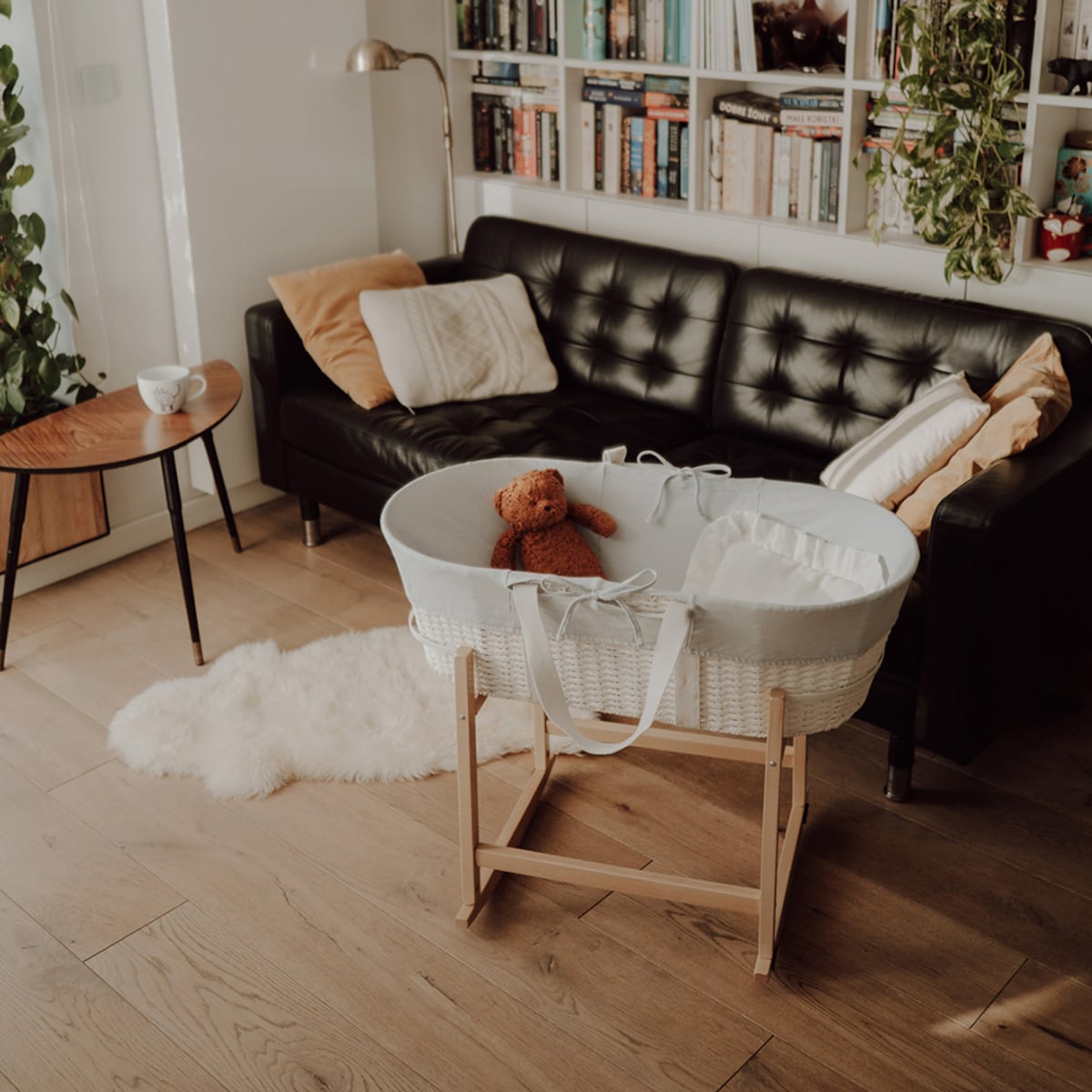 Bujak na kosz Happy Moses - RockingBaby Stand - lakier bezbarwny