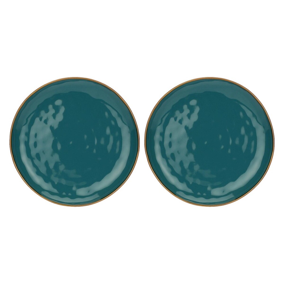 Zestaw 2 półmisków okrągłych Concerto Ottanio - Niebiesko-zielony, 32 cm