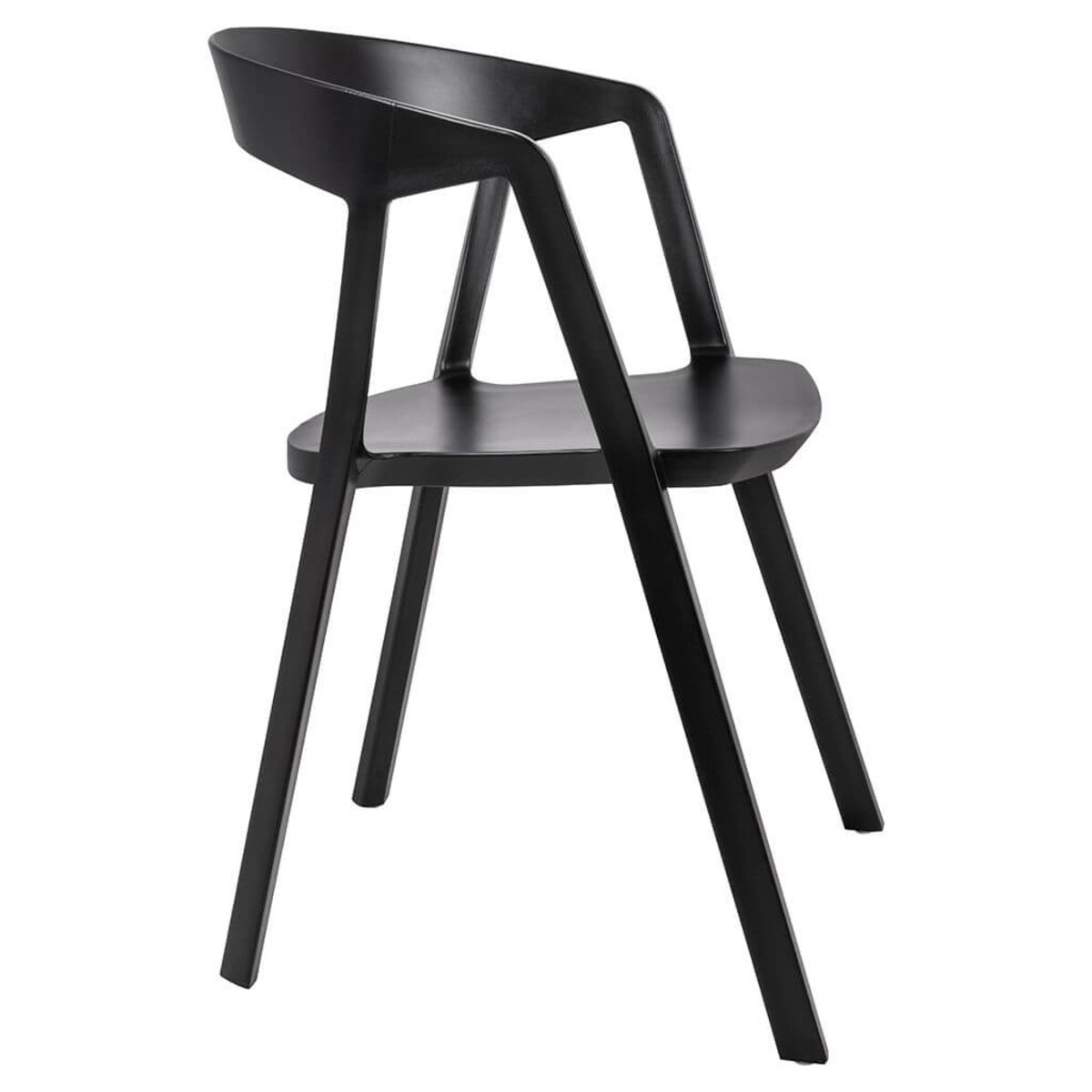 Minimalistyczne krzesło Vibia 210-APP.BLACK King Home czarne