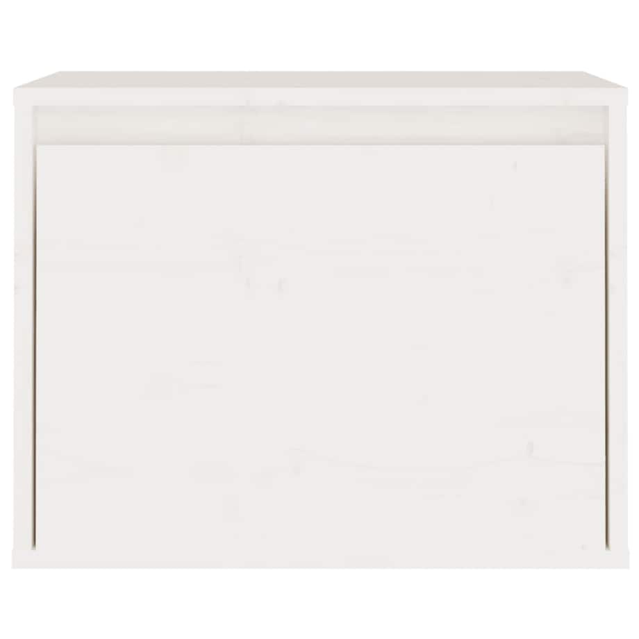 vidaXL Szafki pod TV, 3 szt., białe, lite drewno sosnowe