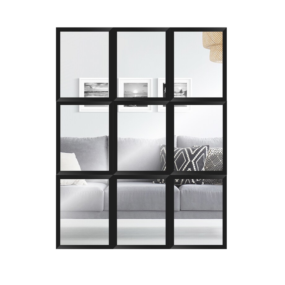 Zestaw 9 lusterek z ramą 20x26 cm do zwieszenia, lustrzana galeria ścienna