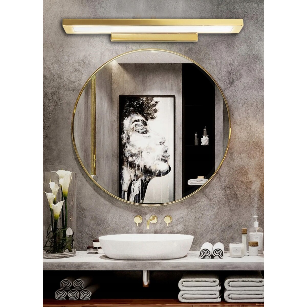Lampa Kinkiet Led Gold 80Cm App838-1W Toolight