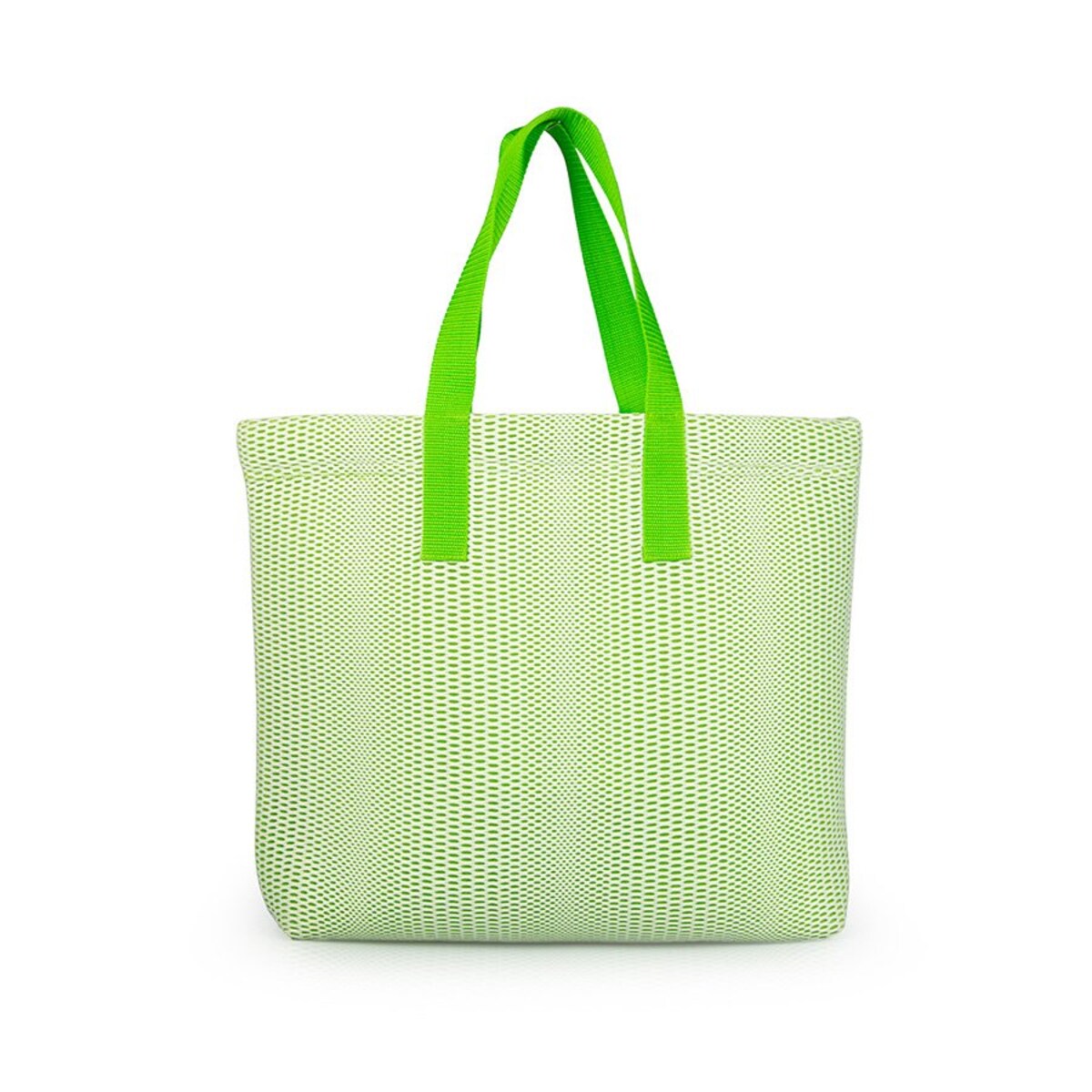 Torba plażowa zielona pionowe pasy 45×36 cm