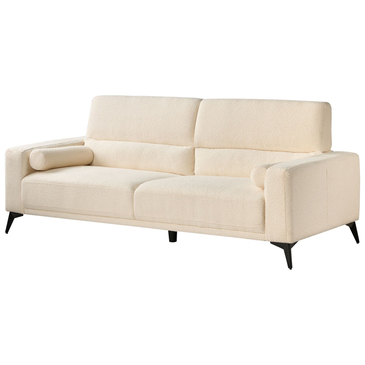 Sofa 3-osobowa boucle złamana biel ANGE