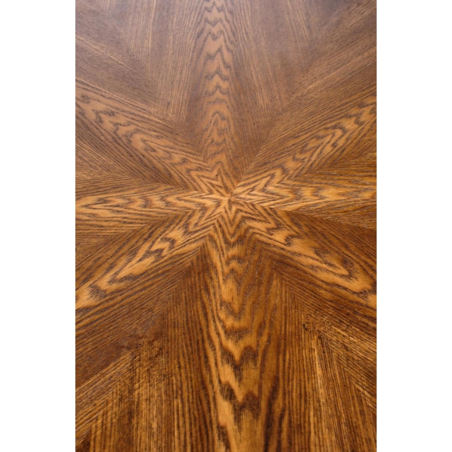 STÓŁ OKRĄGŁY Carmelia dla 4 osób 100 cm ORZECH | CZARNY