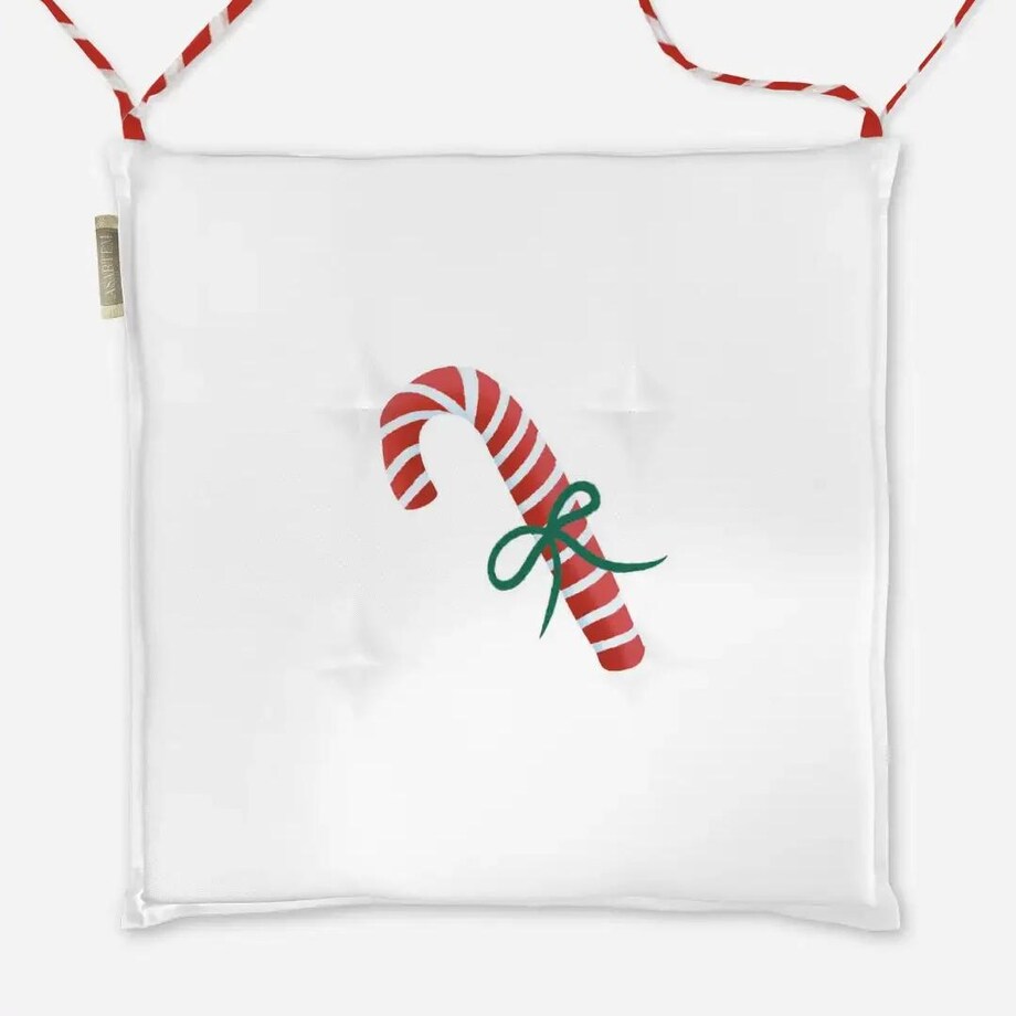 Poduszka świąteczna na krzesło - Minimalistyczna laska