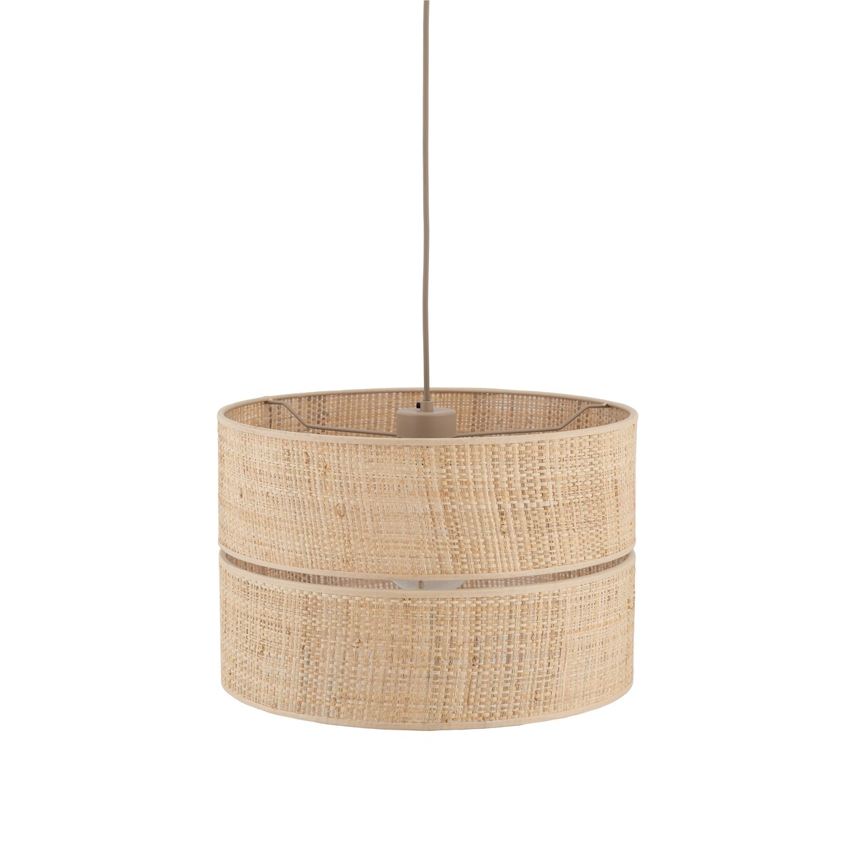 Lampa wisząca TK Lighting CALMA 380 11601 beżowa rafia E27 38 cm