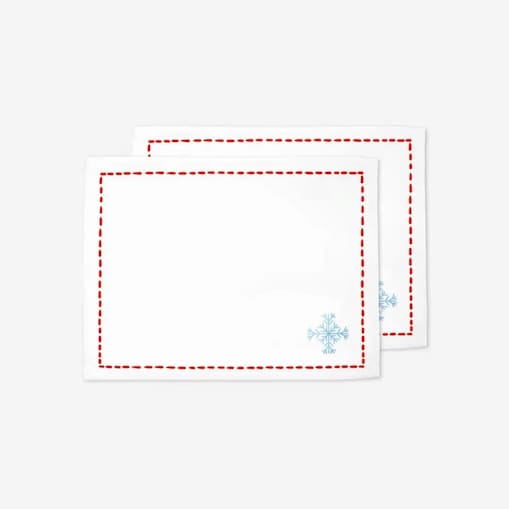 Podkładki świąteczne - Minimalistyczna śnieżynka