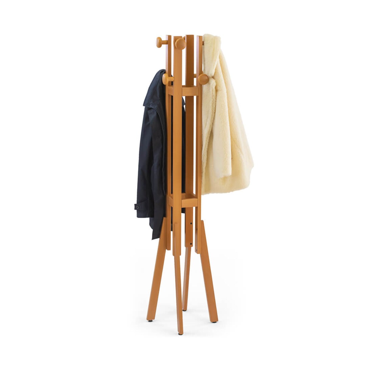 ARREDAMENTI ALBA Wieszak na ubrania - 175 x 40 cm, Brązowy