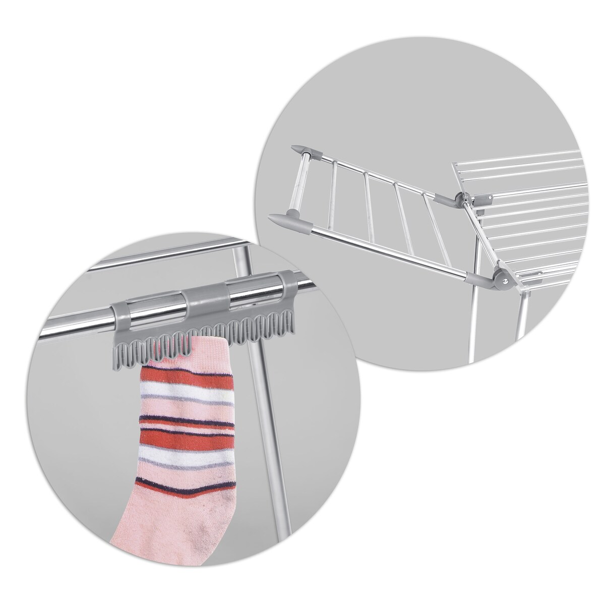 Suszarka na pranie ze stali nierdzewnej stojąca 22m Massido Lina