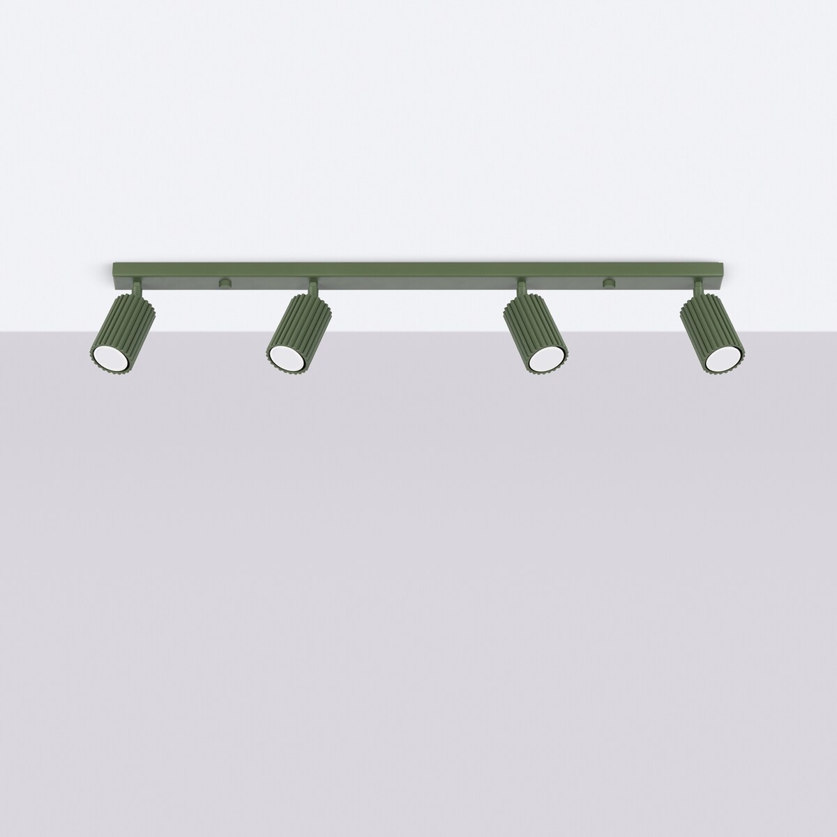 Plafon KARBON 4L zielony oliwkowy