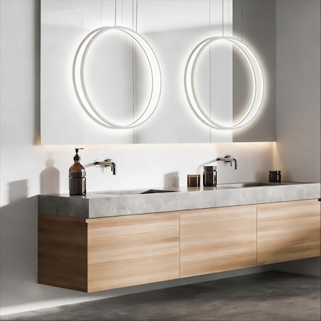 Lampa sufitowa wisząca Light Prestige Mirror biały LED CCT 3000, 4000, 6000 (regulowana) 1 szt.