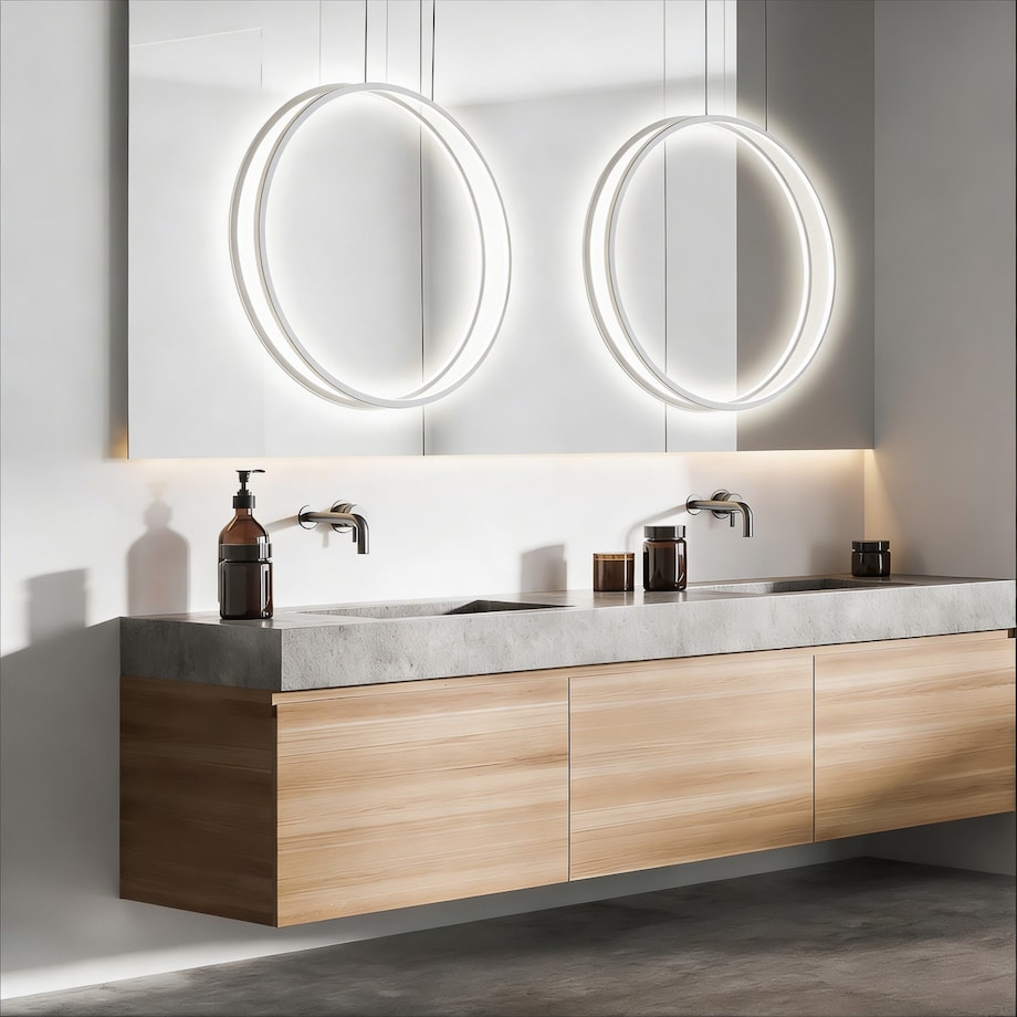 Lampa sufitowa wisząca Light Prestige Mirror biały LED CCT 3000, 4000, 6000 (regulowana) 1 szt.