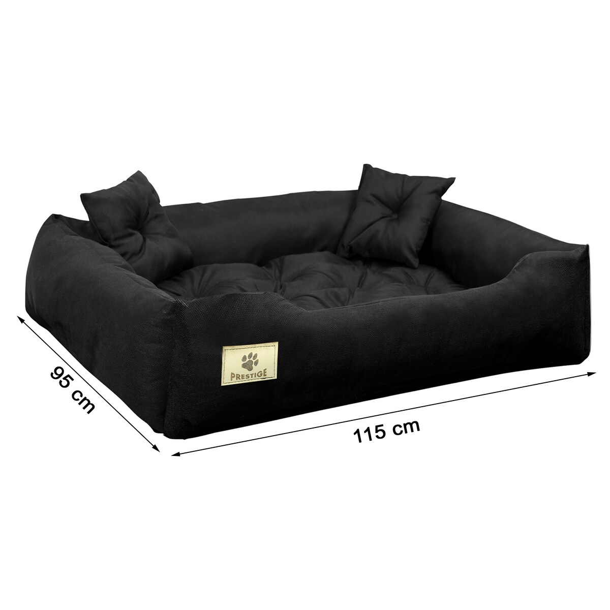 Legowisko Dla Psa Kanapa Wodoodporne Czarne 115X95