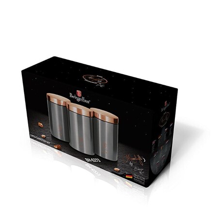 Pojemniki na żywność Zestaw Berlinger Haus BH-6273 Szary miedziany