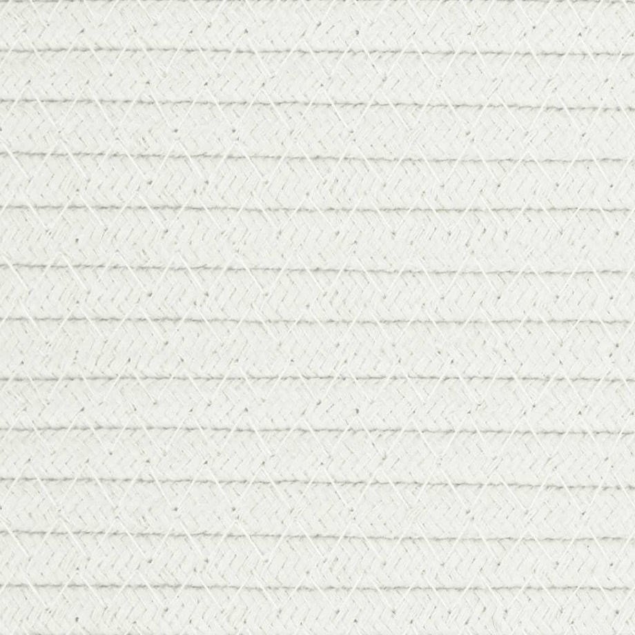 vidaXL Kosz do przechowywania, biały, Ø40x35 cm, bawełna