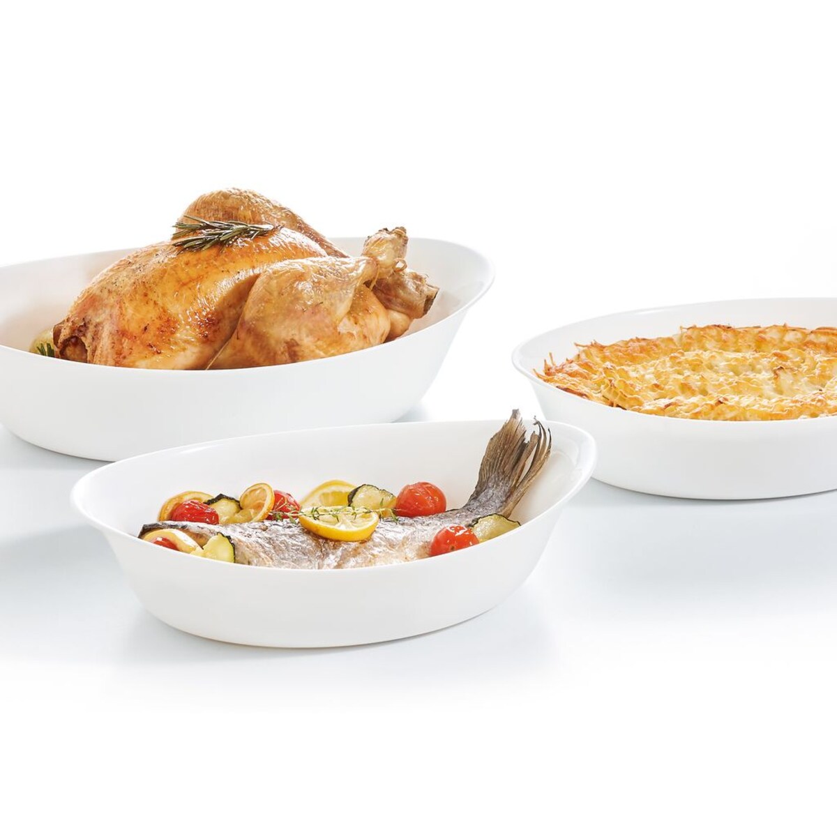 BIAŁA FORMA Naczynie do zapiekania OWALNE LUMINARC