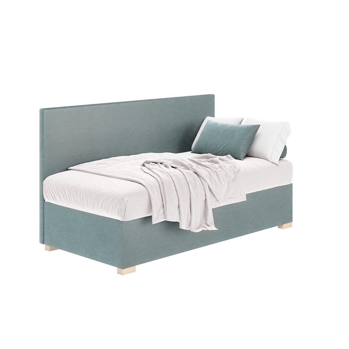 Mesonica Łóżko Cozi, błękitne, 90x200