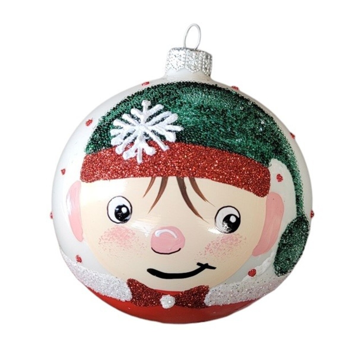 Bombka szklana 4 szt. Ø 10 cm BAMBINI