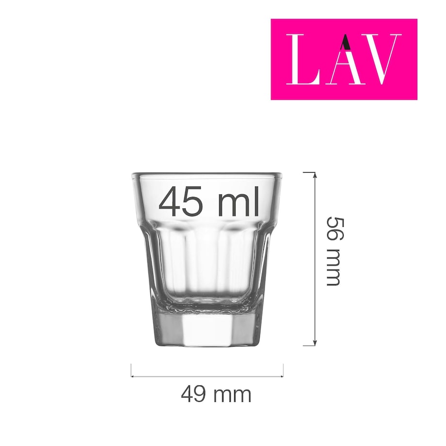 Kieliszek do wódki i likieru Aras 45 ml, LAV