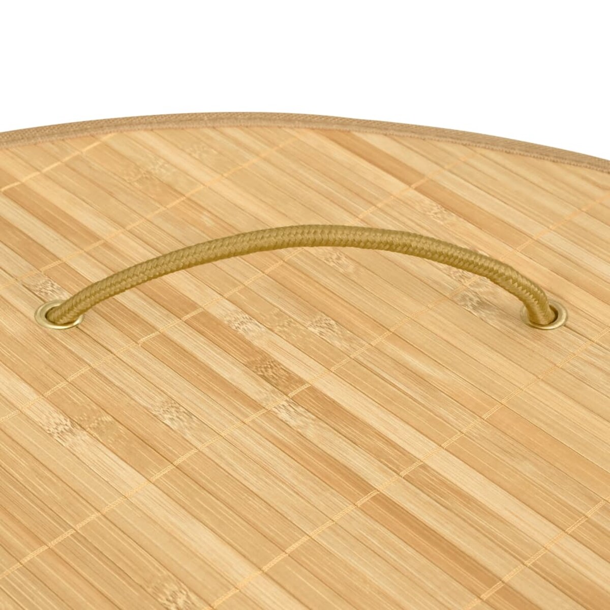 vidaXL Bambusowy kosz na pranie, narożny, 60 L