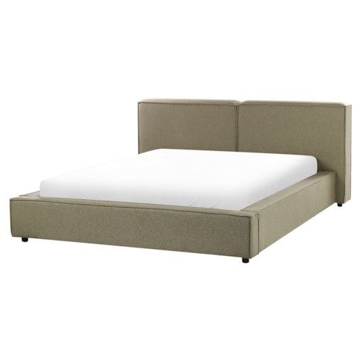 Łóżko tapicerowane 160 x 200 cm zielone LINARDS