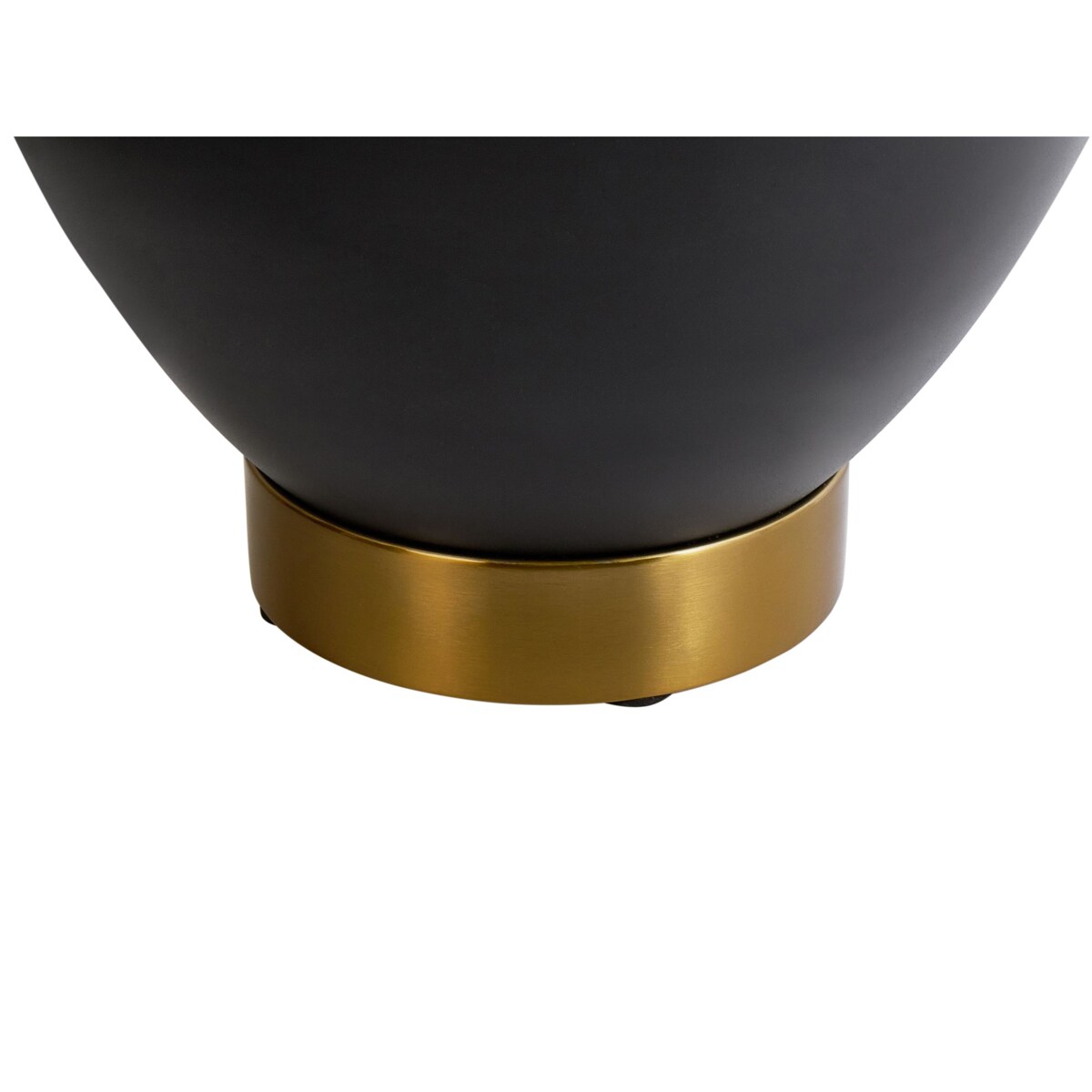 Stolik pomocniczy ceramiczny czarny NADINE