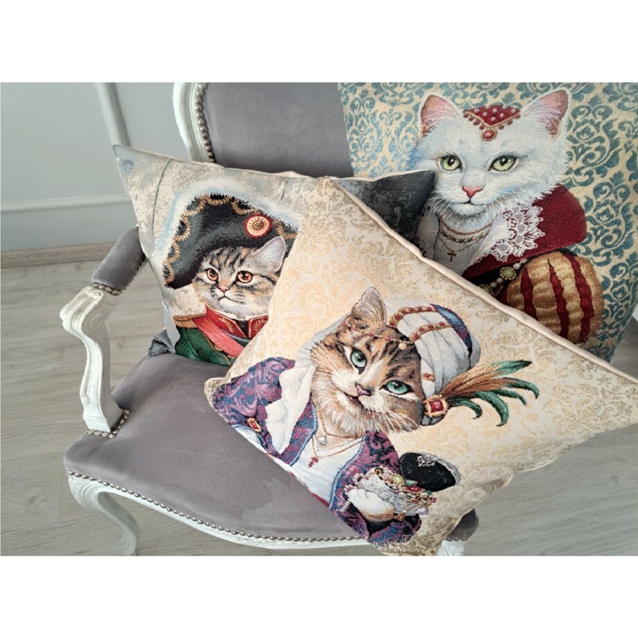 Poszewka Na Poduszkę Jasiek 45X45 Cm Żakardowa Dekoracyjna Ozobna Re Gatto