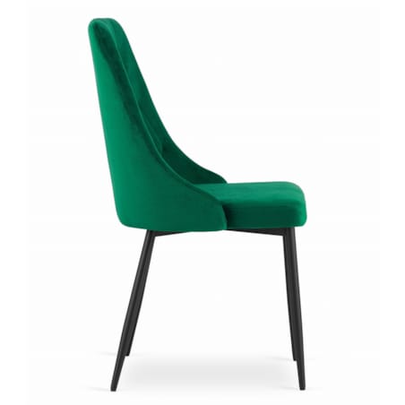 Krzesło Do Jadalni Kuchni Salonu Imola - Ciemna Zieleń Aksamit X 4