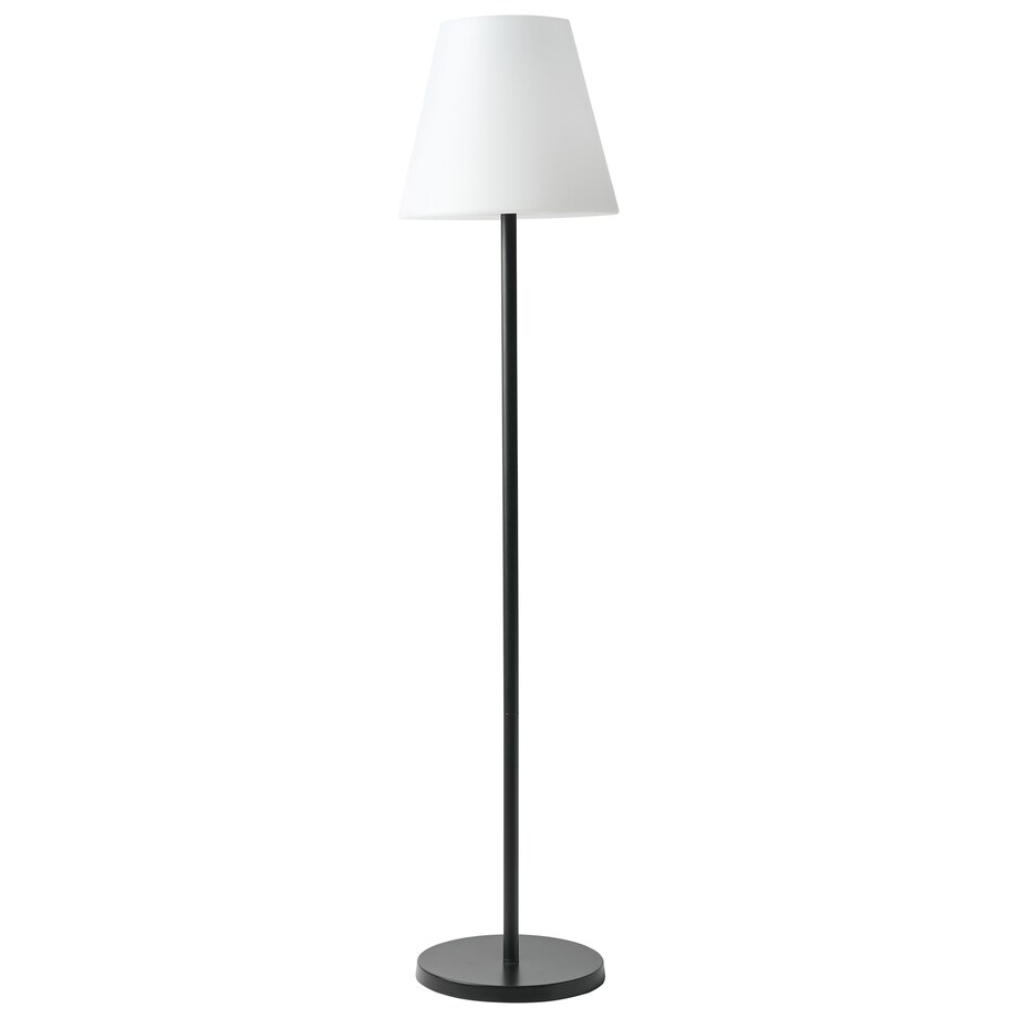 Lampa ogrodowa stojąca solarna LED FONESCA Z pilotem Biały