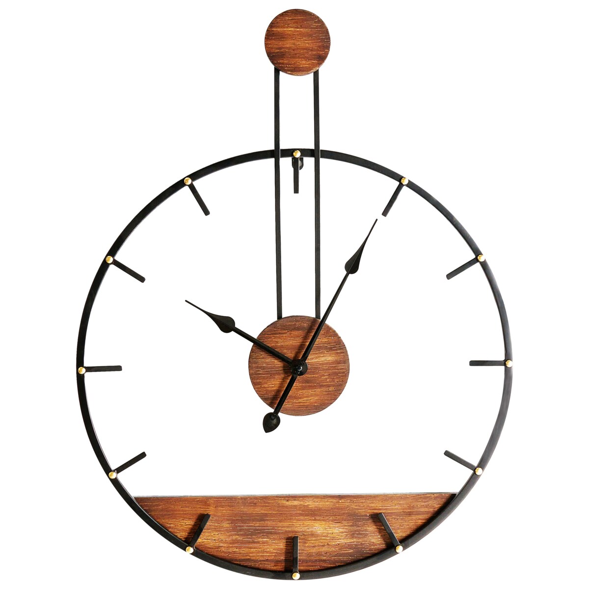 Zegar ścienny TAUGON 60 cm Metal Czarny