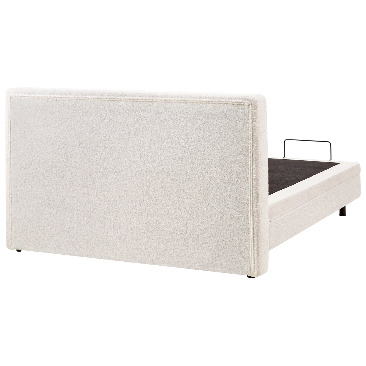 Łóżko regulowane Boucle DUKE 160 x 200 cm Złamana biel