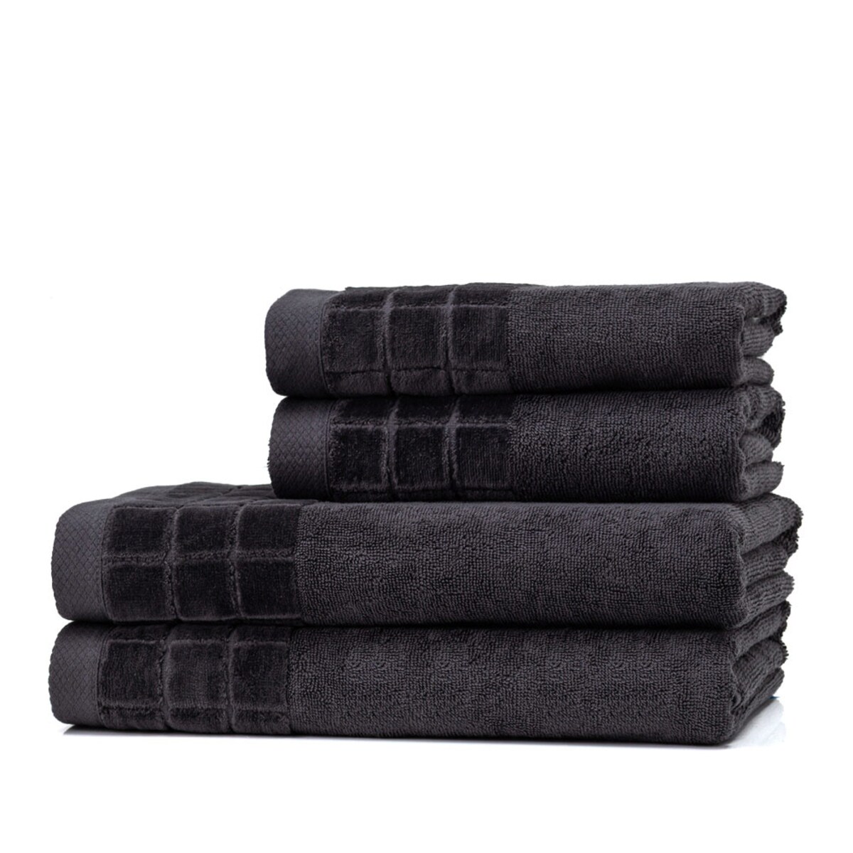 Luksusowy ręcznik GRAPHITE NOIR 50x100 cm z bawełny czesanej premium