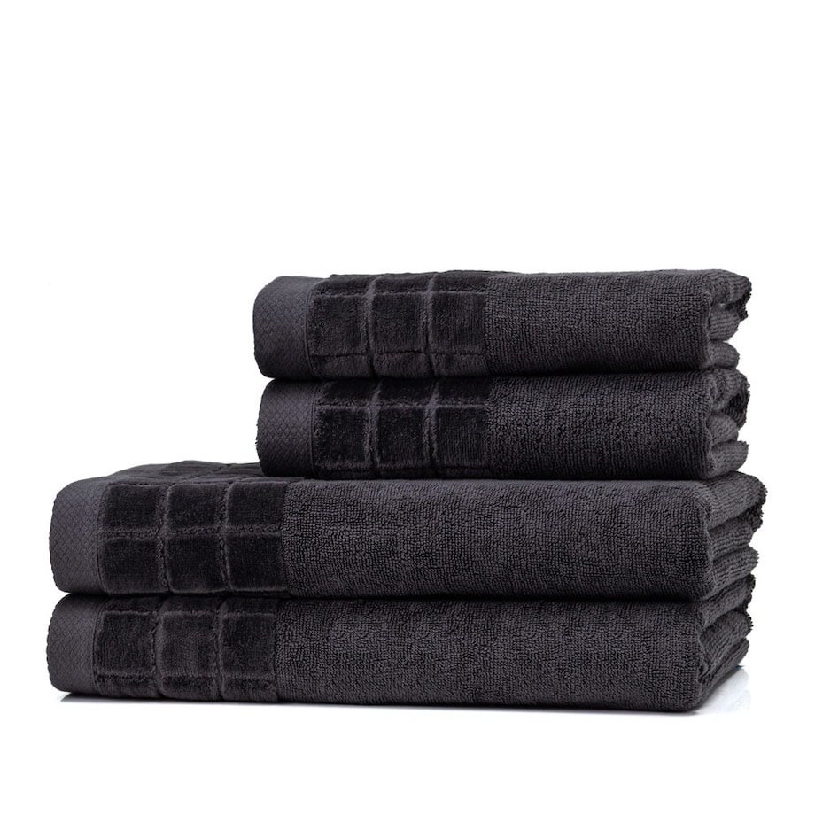 Luksusowy ręcznik GRAPHITE NOIR 50x100 cm z bawełny czesanej premium