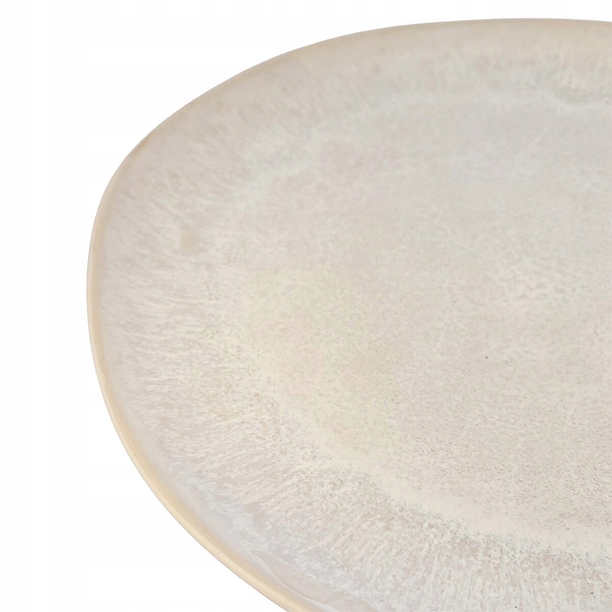 TALERZ OBIADOWY PŁYTKI PŁASKI DUŻY 28cm CERAMICZNY BEŻOWY NA SZTUKI SERWIS