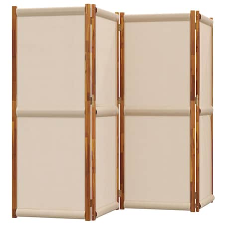 vidaXL Parawan 4-panelowy, taupe, 280x180 cm