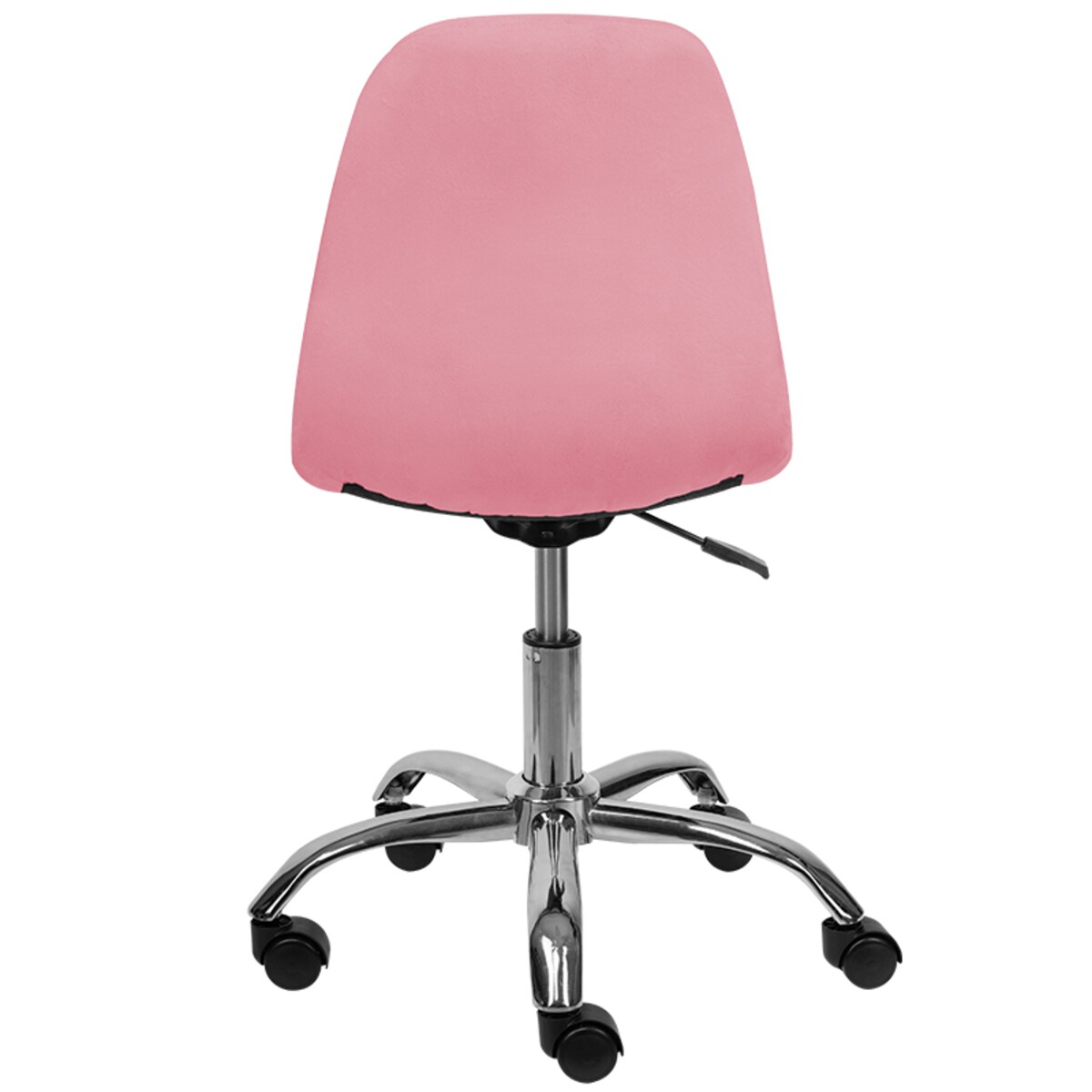 KRZESŁO BIUROWE FOTEL OBROTOWY REGULOWANY WELUROWY PIKOWANY DO BIURKA RÓŻOWE