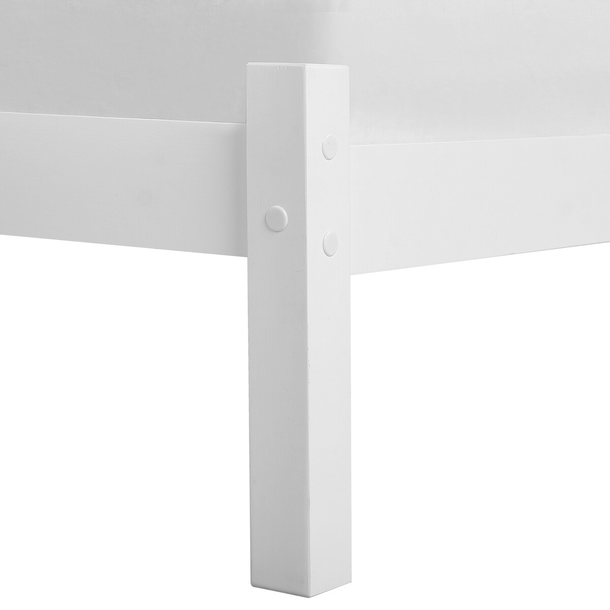 Łóżko Drewno sosnowe FLORAC 90 x 200 cm Biały