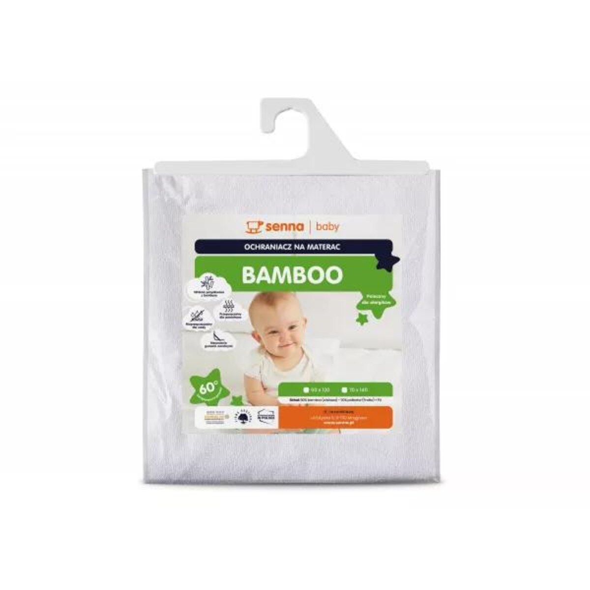 Ochraniacz na materac 70x140 BAMBOO senna baby