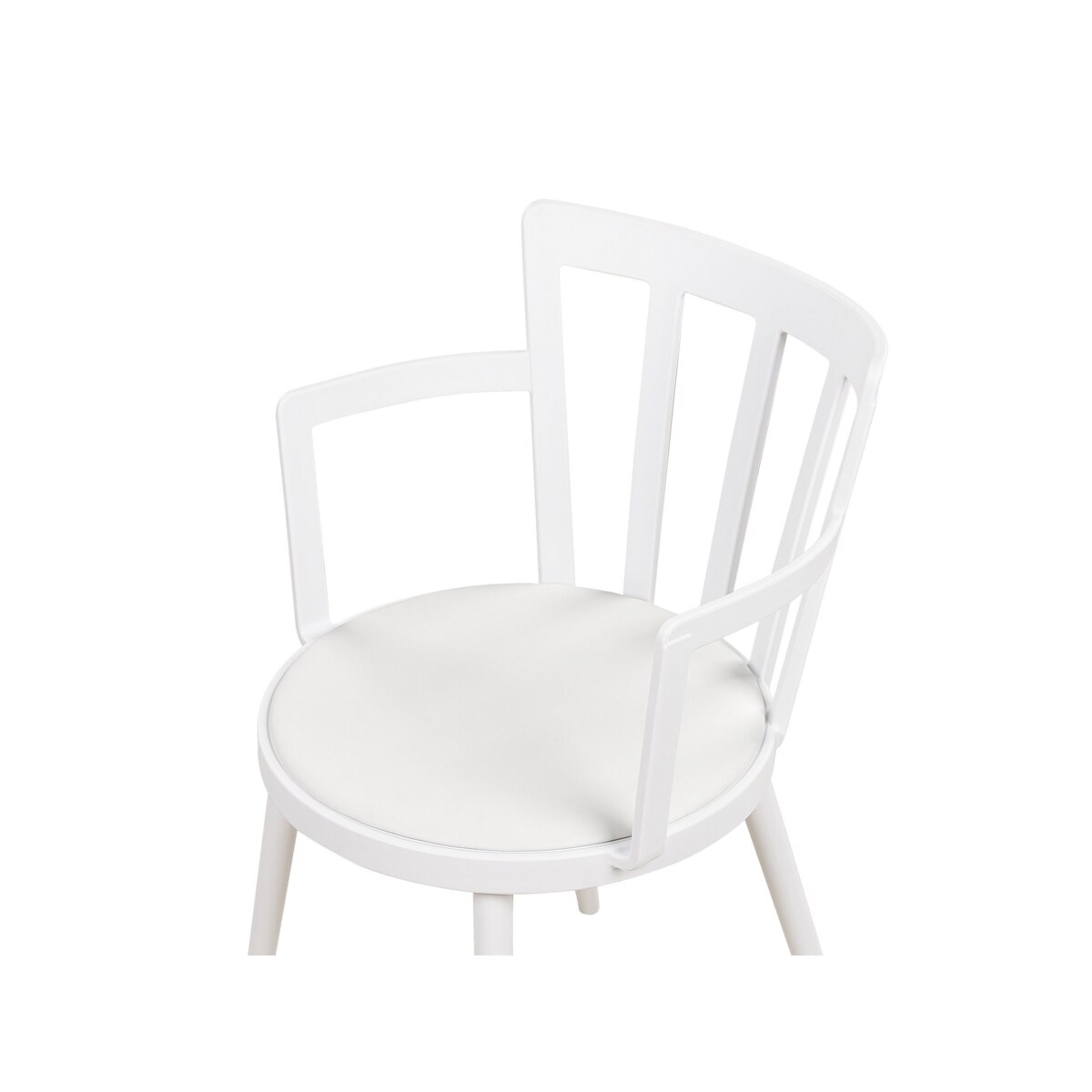 Zestaw 4 krzeseł do jadalni biały MORILL