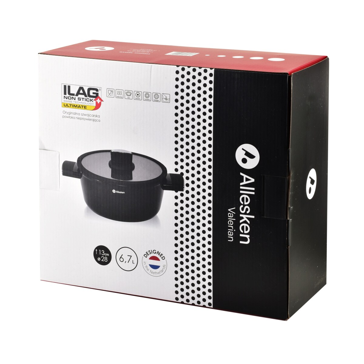 VALERIAN Garnek 28xh13cmALLESKEN 6,7L ILAG ULTIMATE