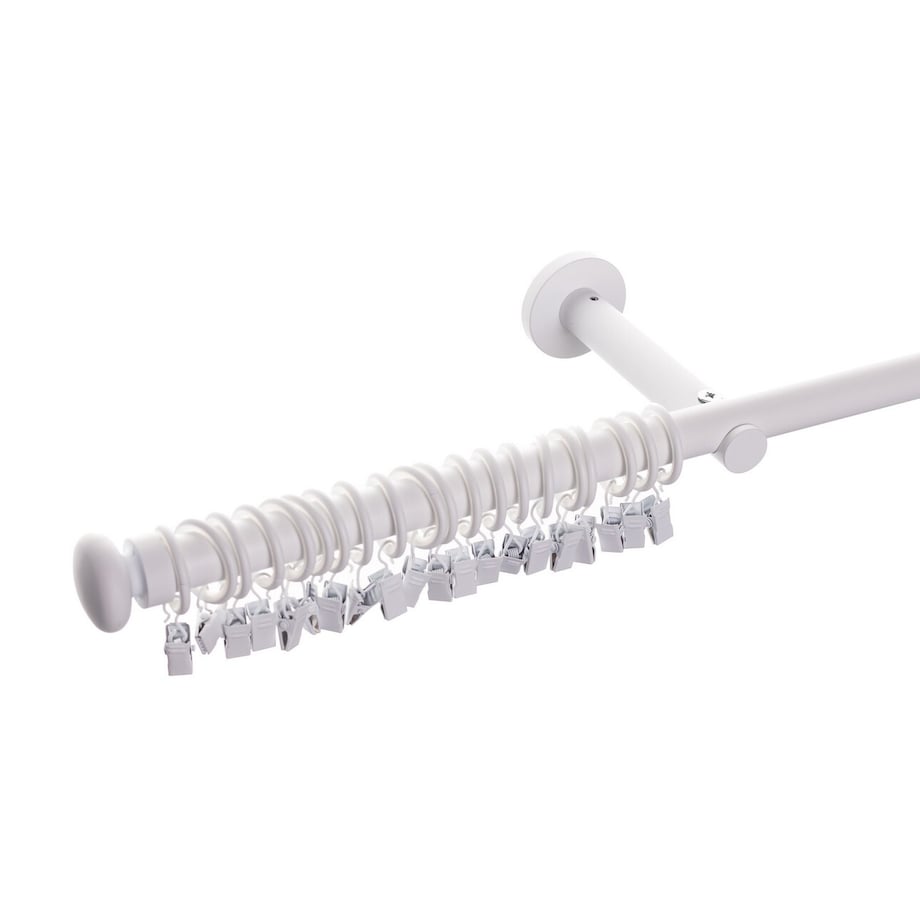 Karnisz pojedynczy Modern white matt 240cm, 240 cm