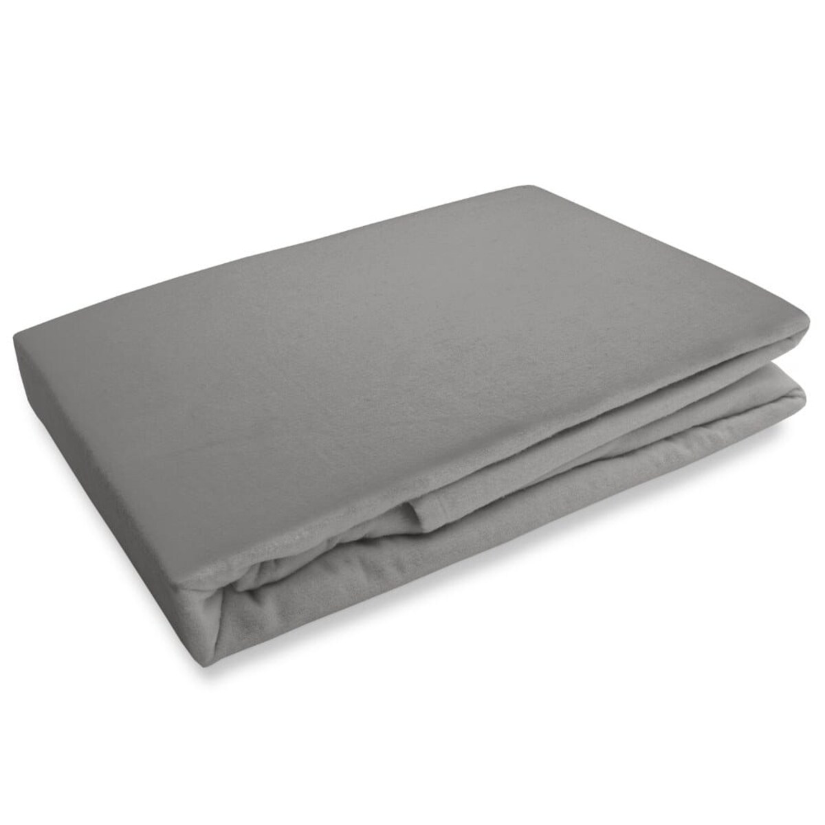 Prześcieradło flanela z gumką 140x200 kolor szary