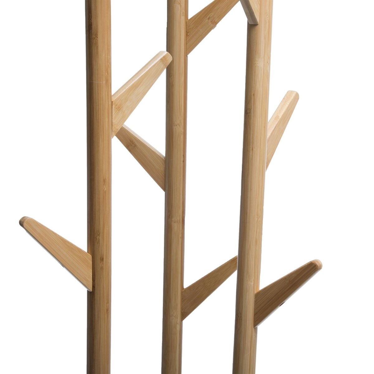 Wieszak na płaszcze, stojak na parasolki, 2w1, bambusowy