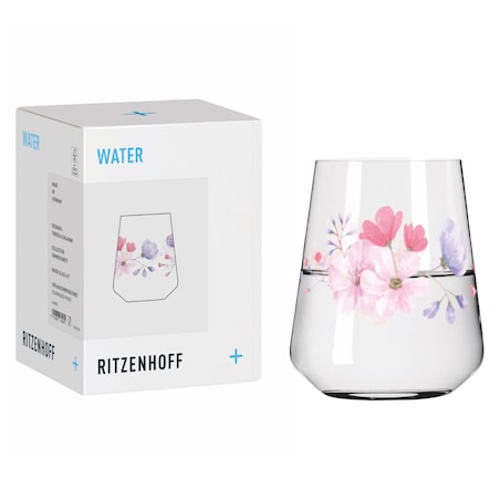 Ritzenhoff Szklanka kryształowa Sommersonett kwiaty 510 ml ilustrator T. Kuhlmann