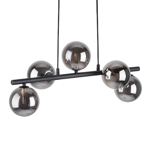 Loftowa lampa wisząca do jadalni ESTERA 6707 TK Lighting kule czarne